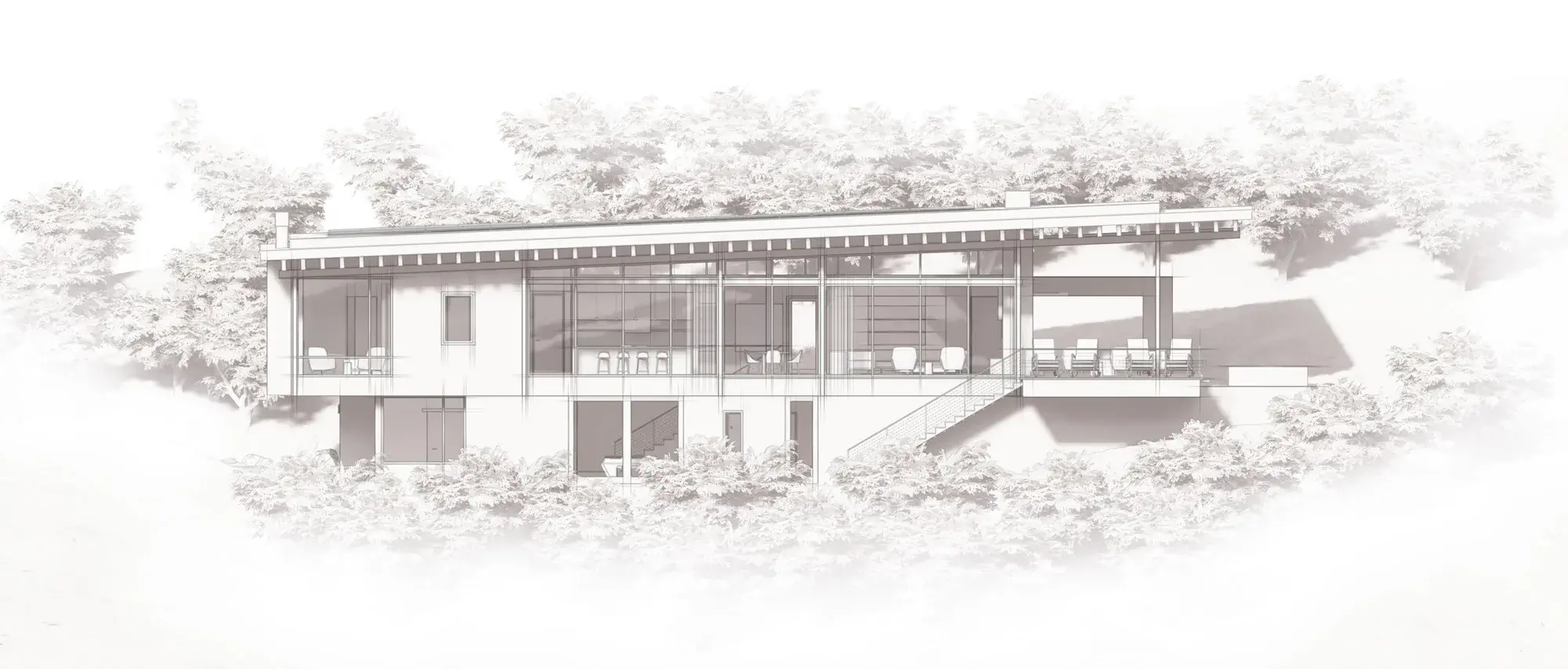 Modern House Architectural Rendering