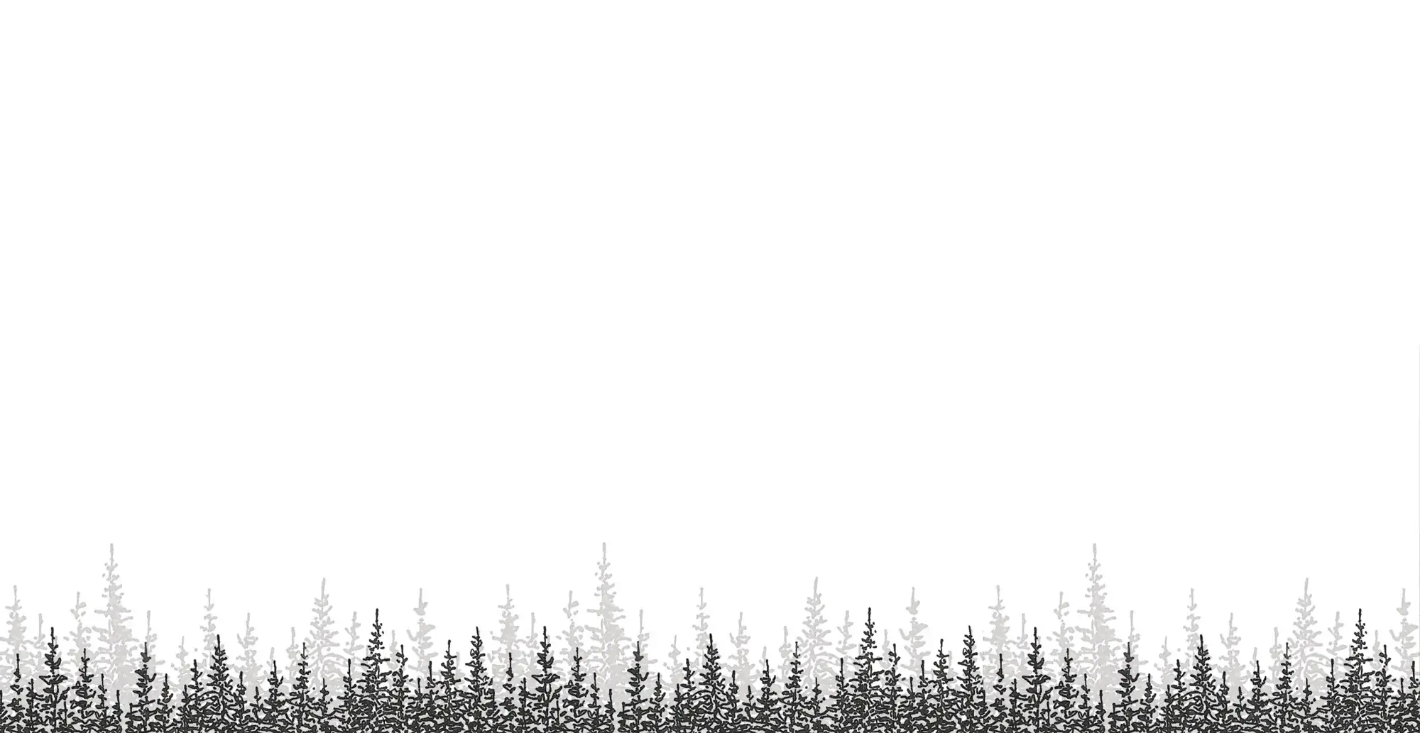 Tree silhouette footer