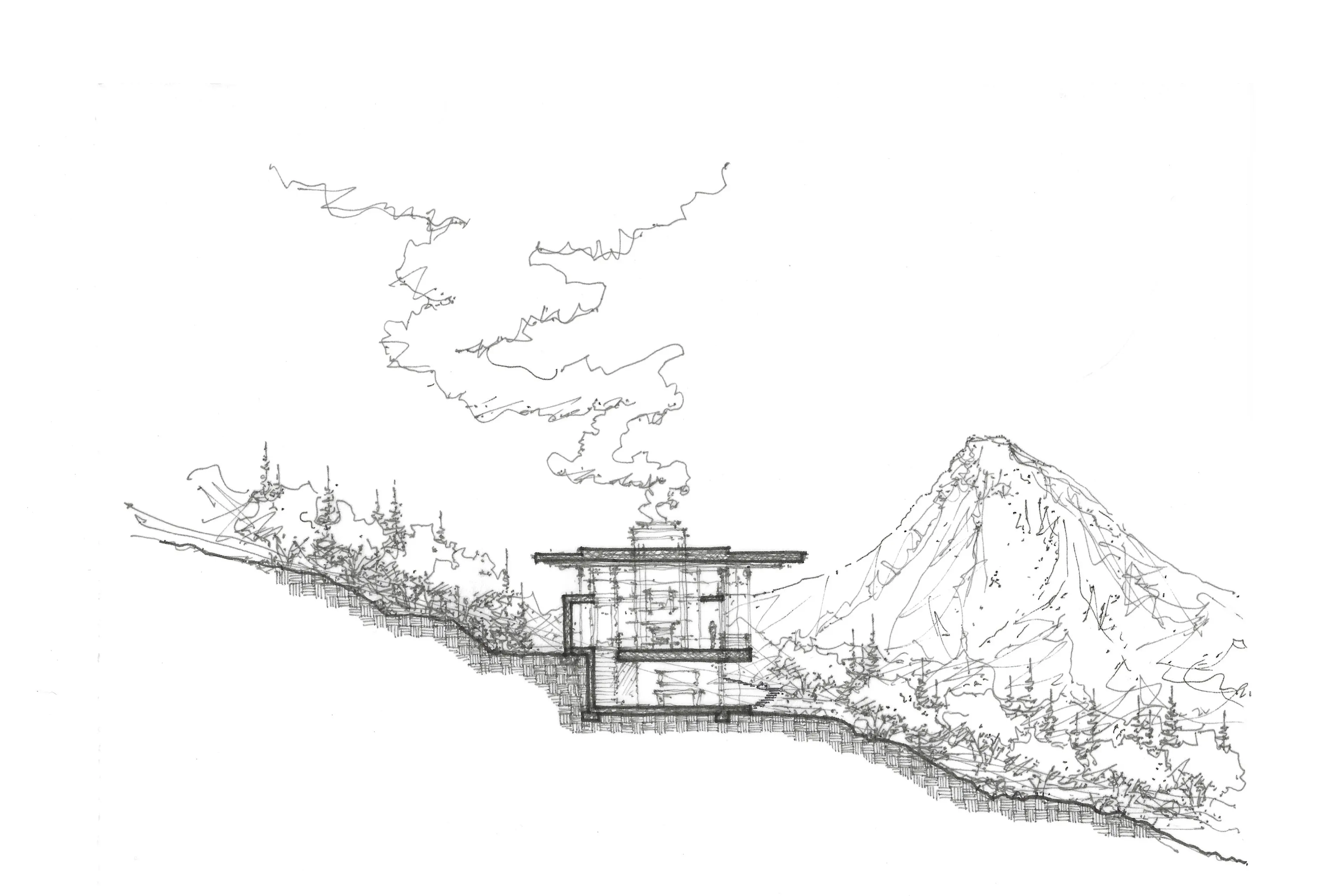 Marble Hideout BW Section