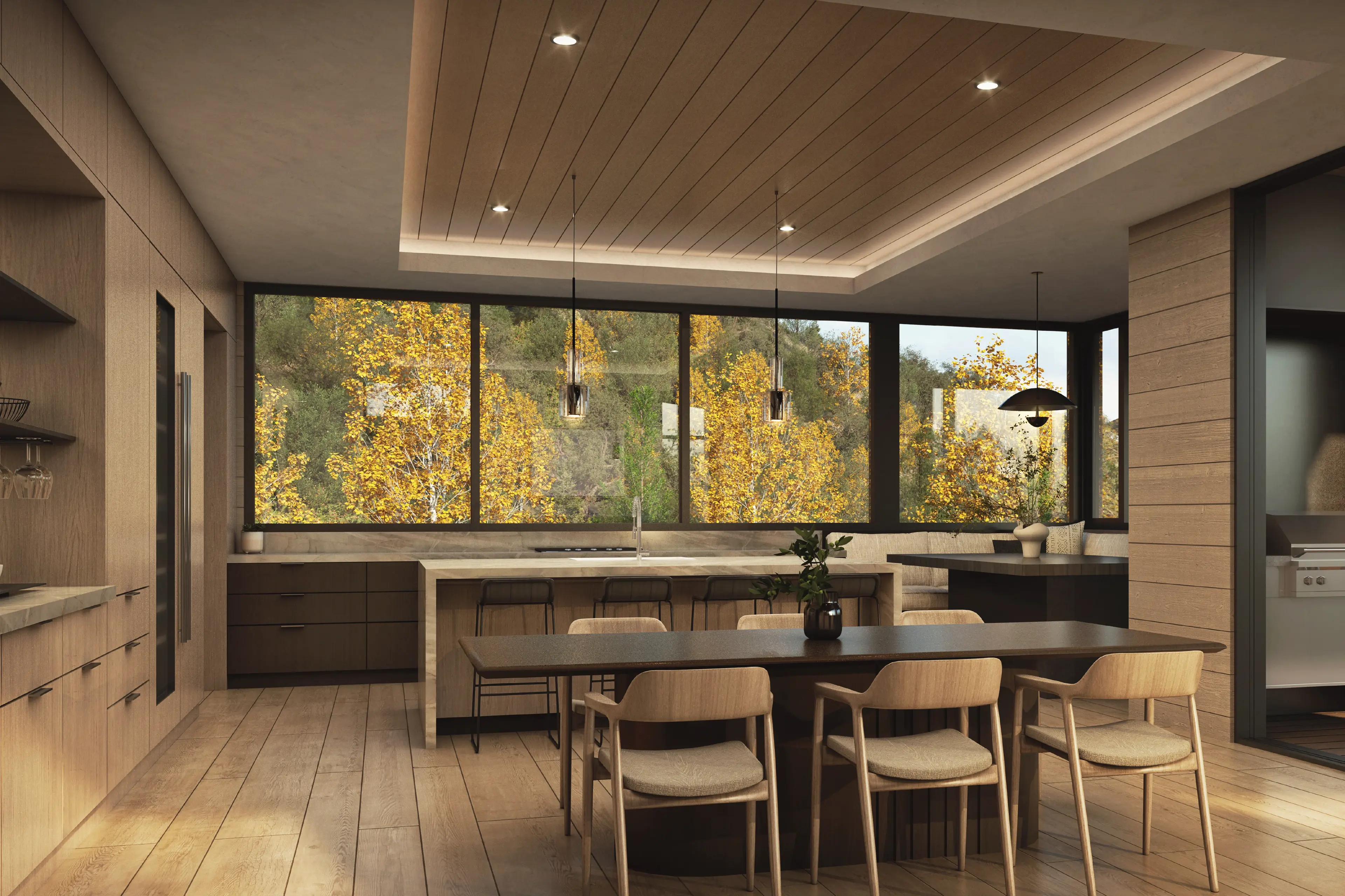 Modern house kitchen